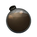 Icon dying vial brown dye